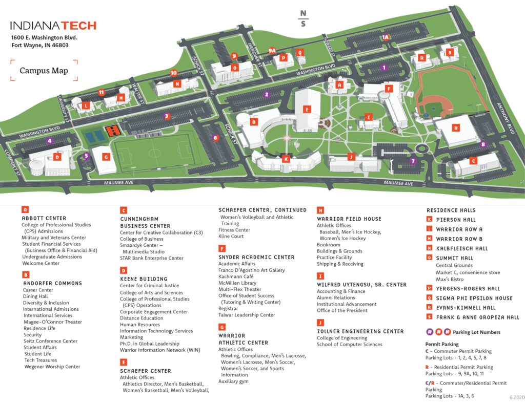 Campus Map Indiana Tech