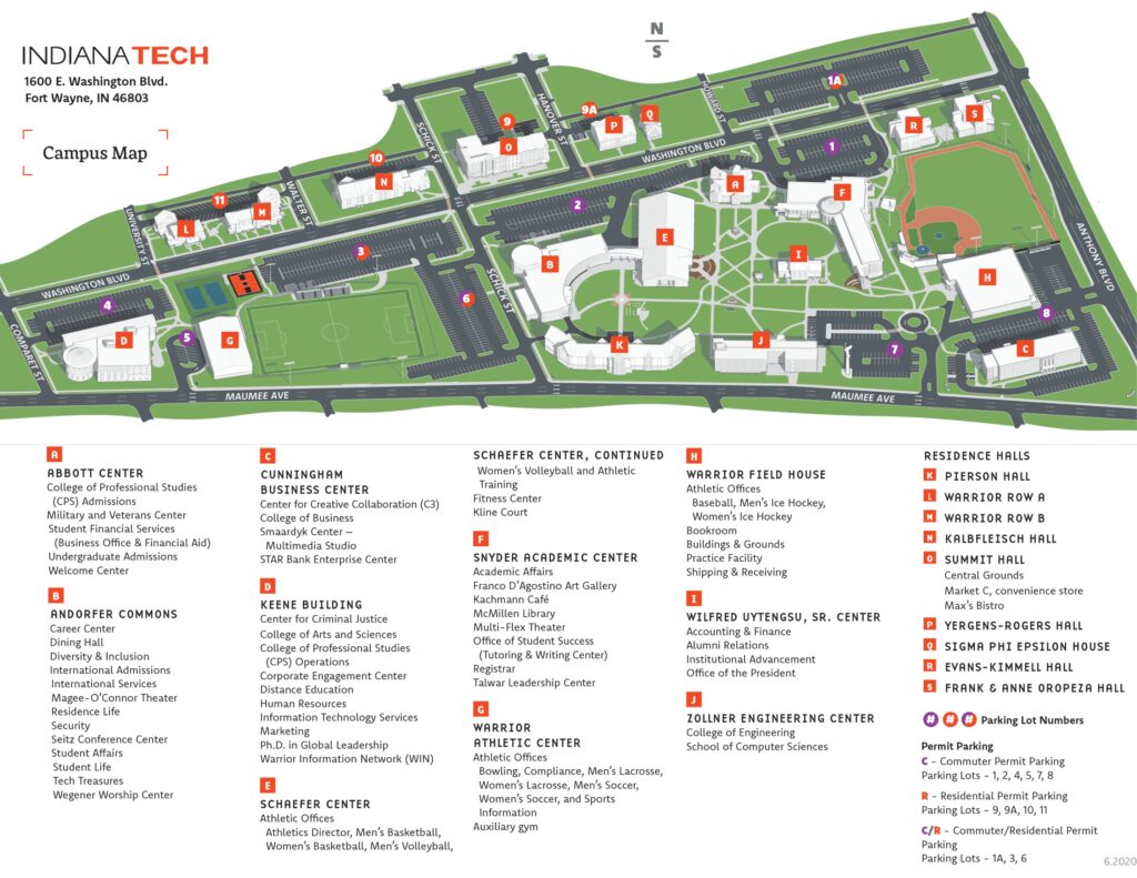 Campus Map – Indiana Tech