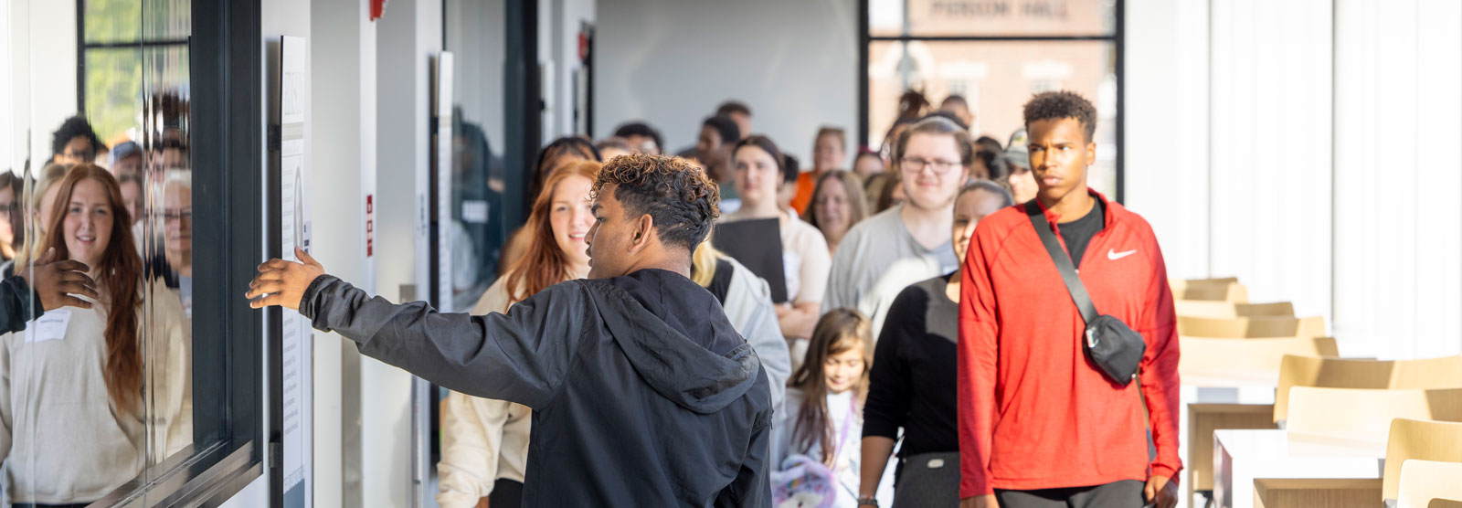 Accepted students at a Become IT event